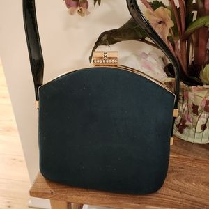 Green 💚 emerald suede purse